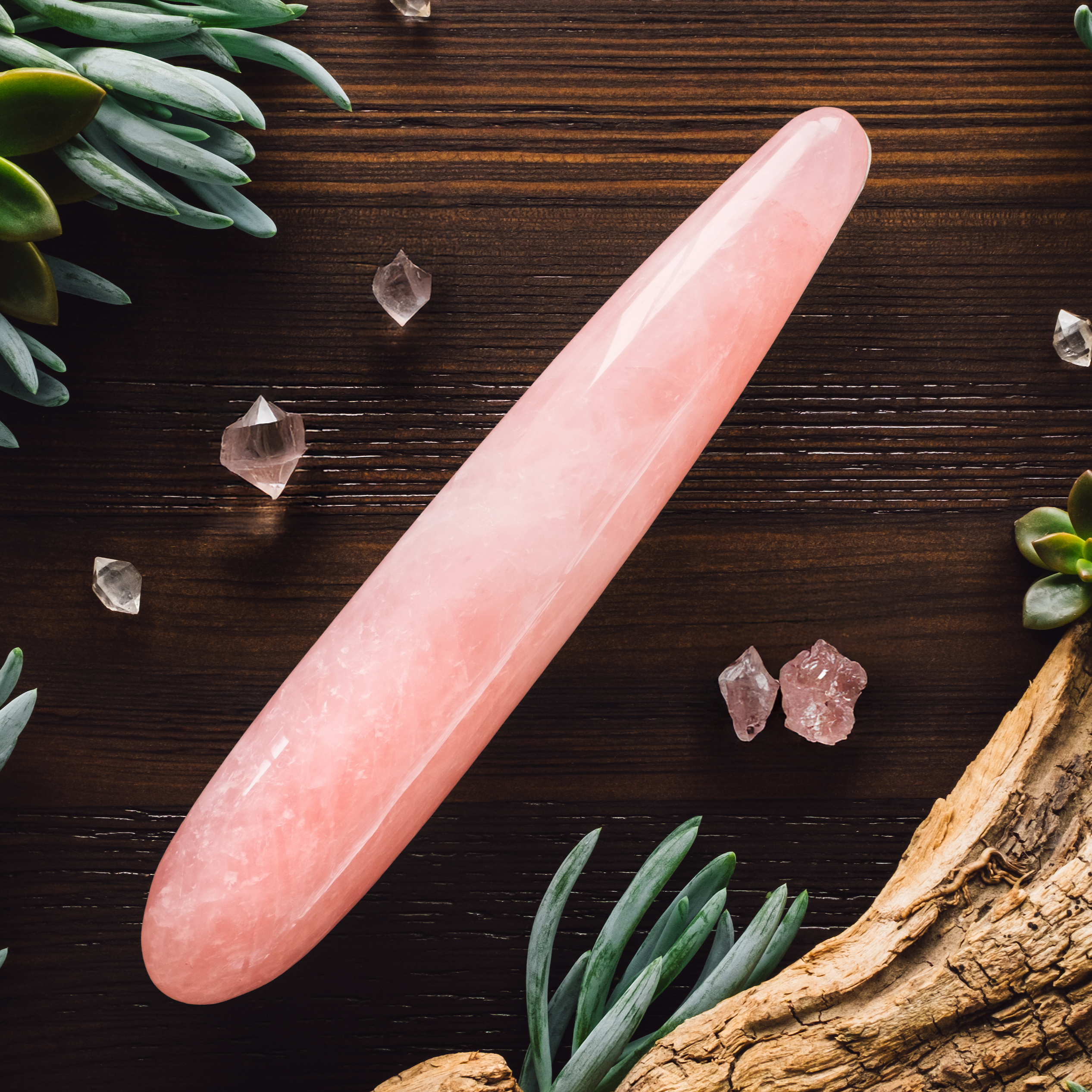 Rose Quartz Yoni Wand | Yoni Love Crystals Rose Quartz Yoni Wand | Yoni Love Crystals