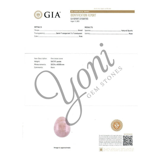 Rose Quartz Yoni Eggs - Drilled