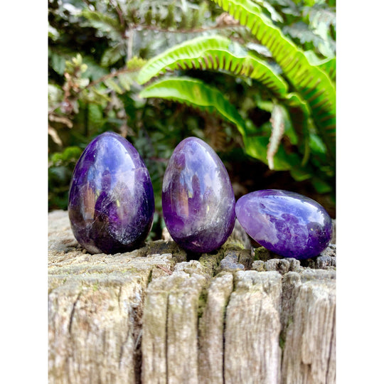 Amethyst Yoni Eggs.