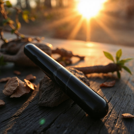 Small Black Obsidian Wand