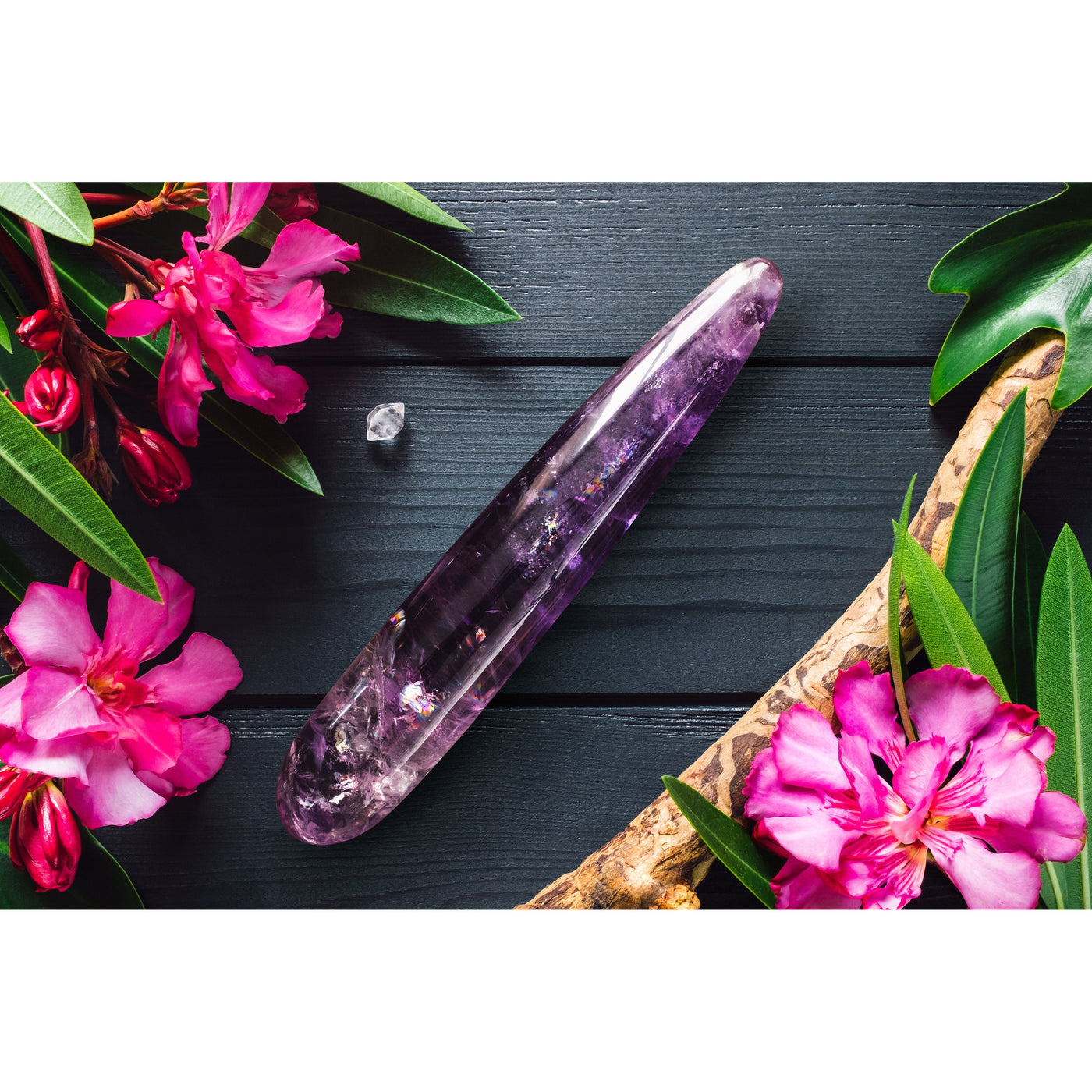 Amethyst Crystal Yoni Wand