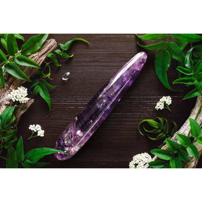 Amethyst Crystal Yoni Wand