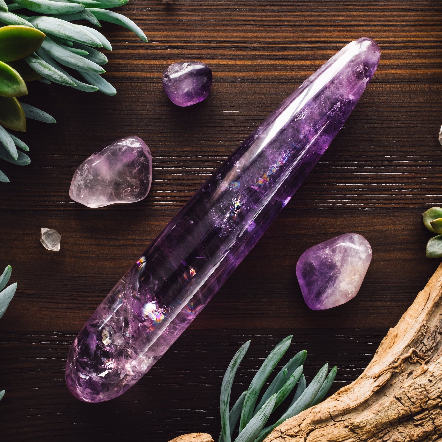 Amethyst Crystal Wand