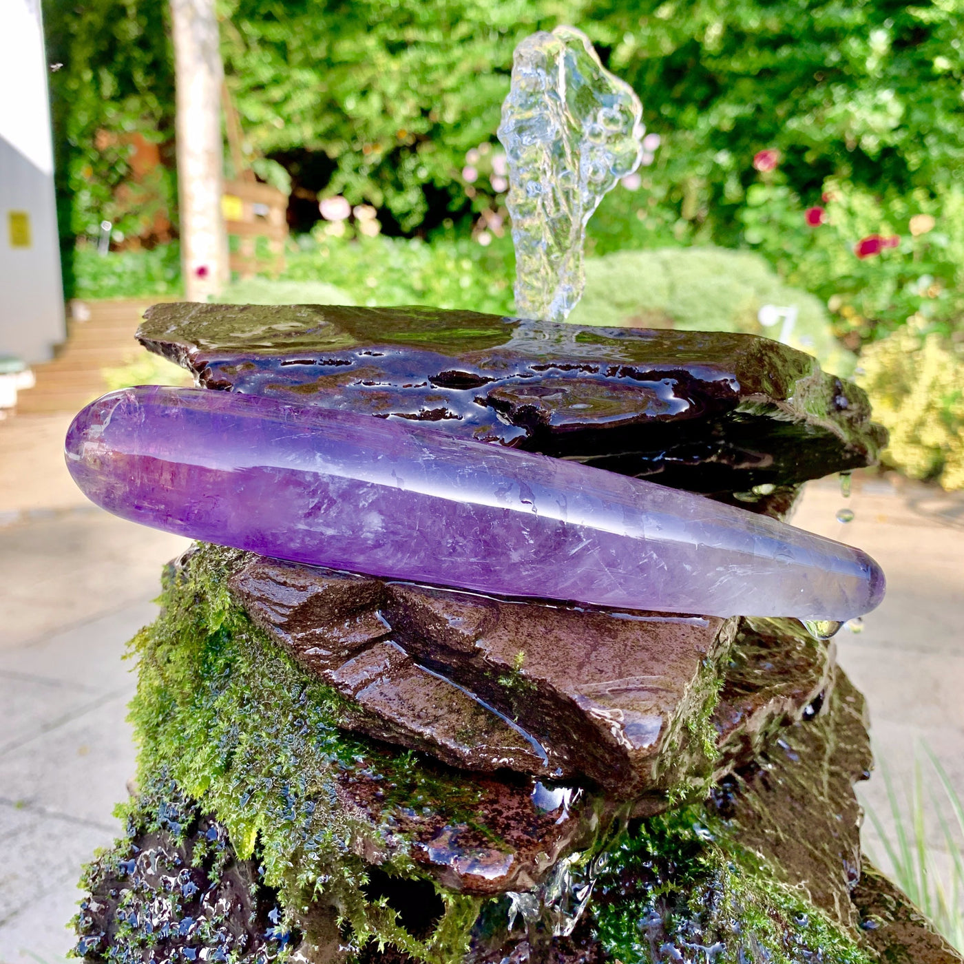 Amethyst Crystal Yoni Wand