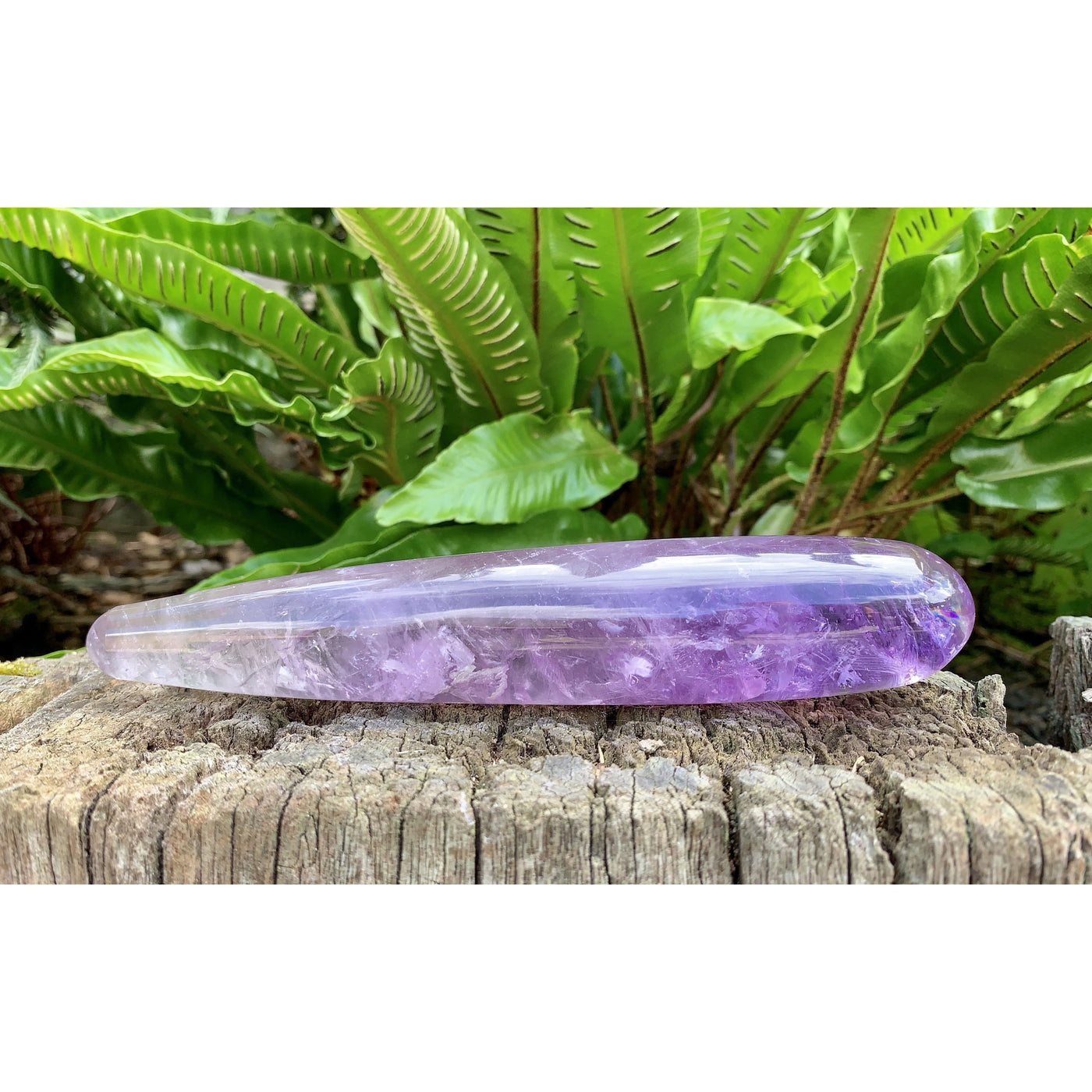 Amethyst Crystal Yoni Wand