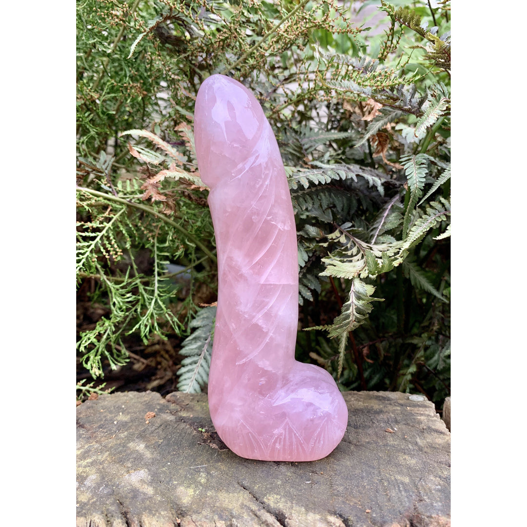 Xtra Large Rose Quartz Dildo | Yoni Love Crystals Xtra Large Rose Quartz Dildo | Yoni Love Crystals