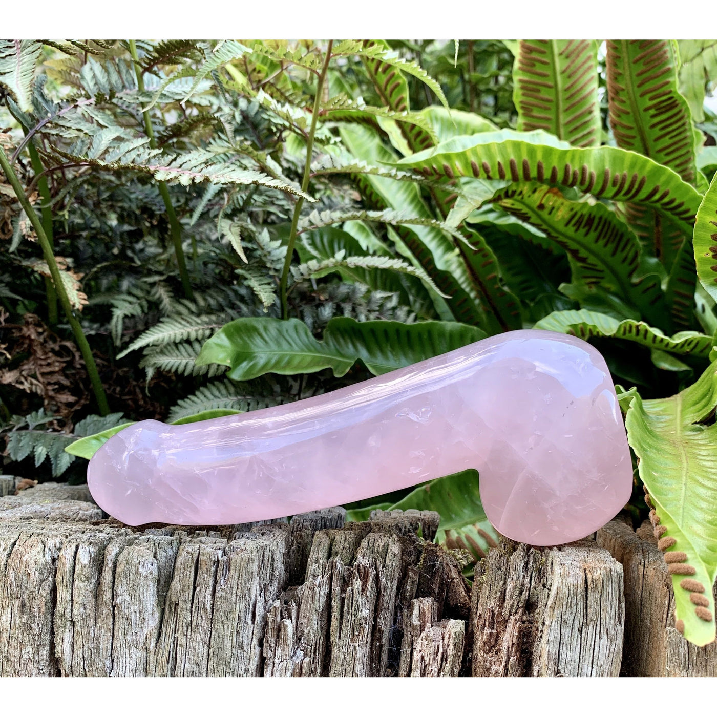 Large Rose Quartz Dildo