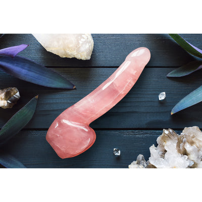 Large Rose Quartz Dildo