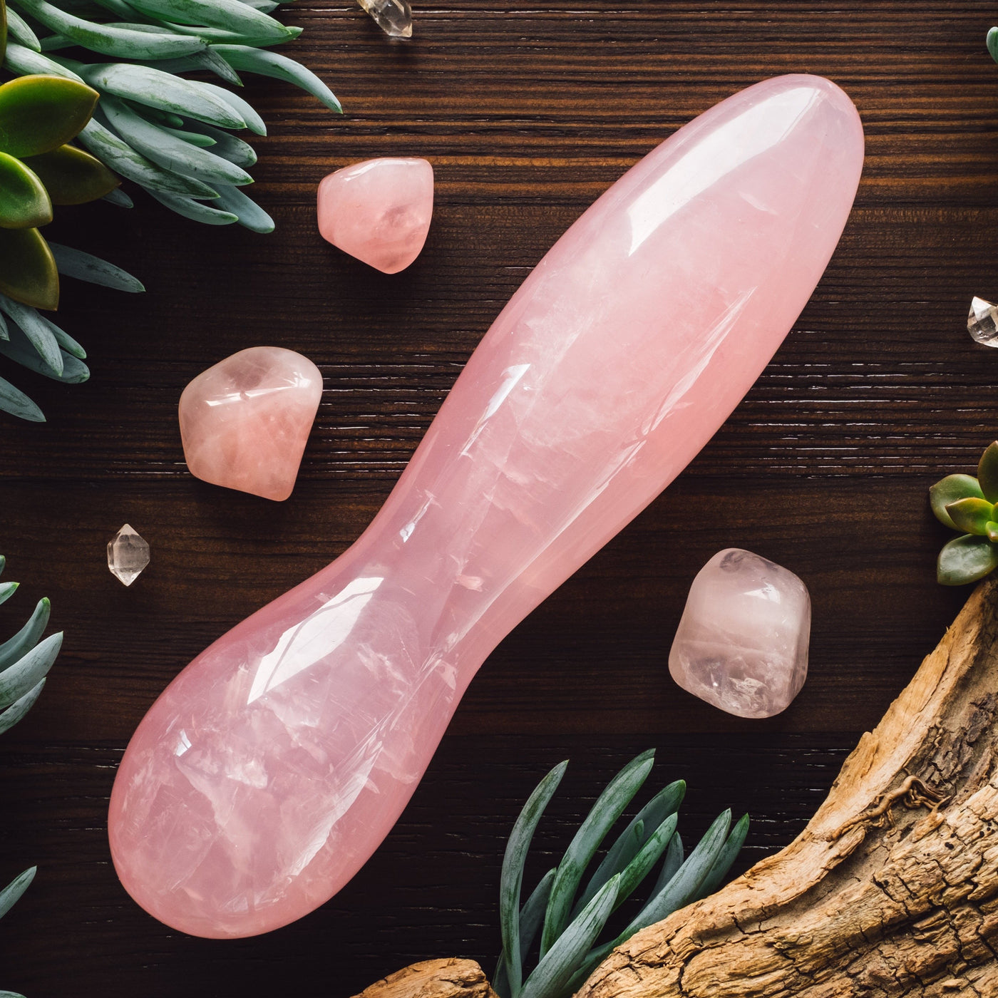 Rose Quartz Wave wand