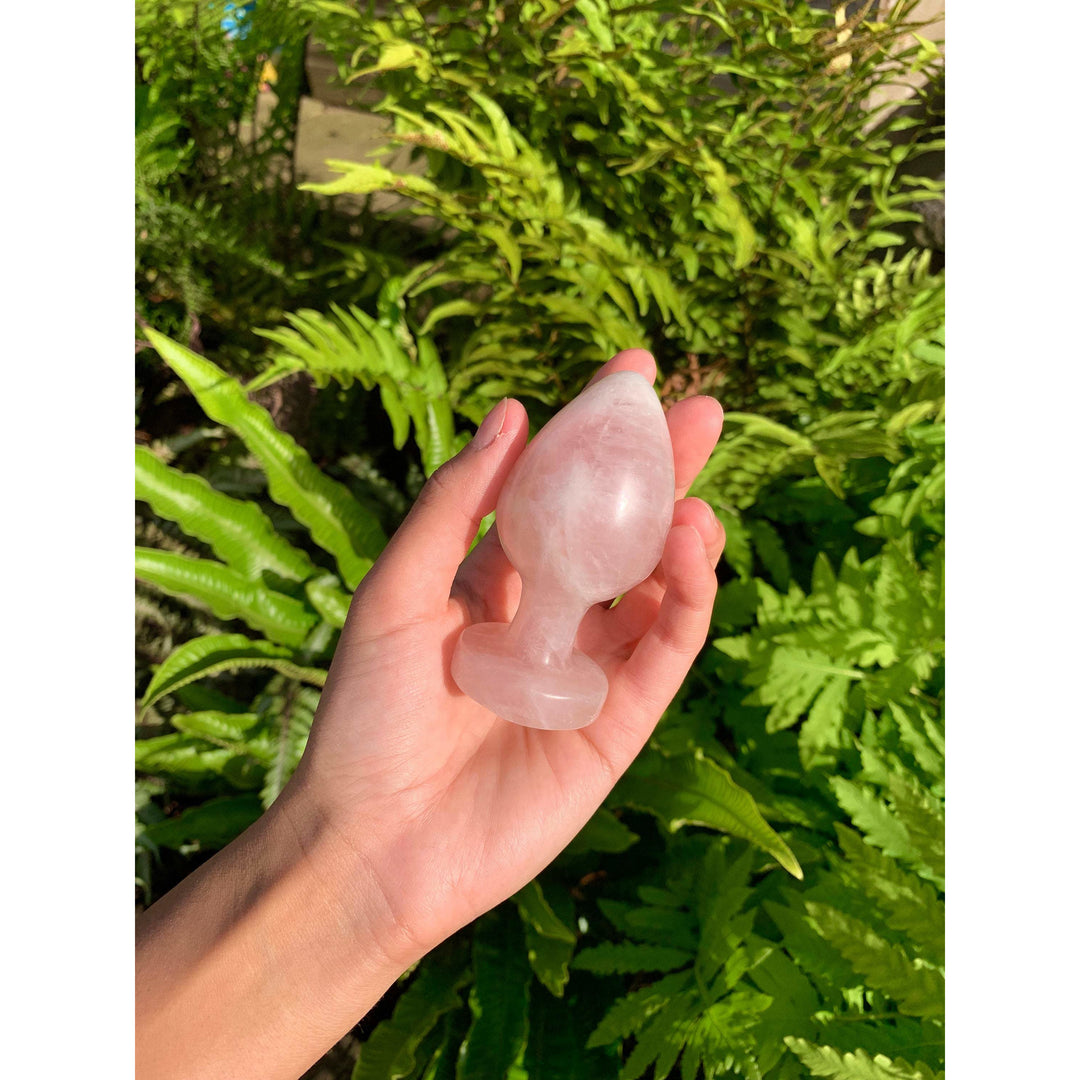 Rose Quartz Large Butt Plug Rose Quartz Large Butt Plug