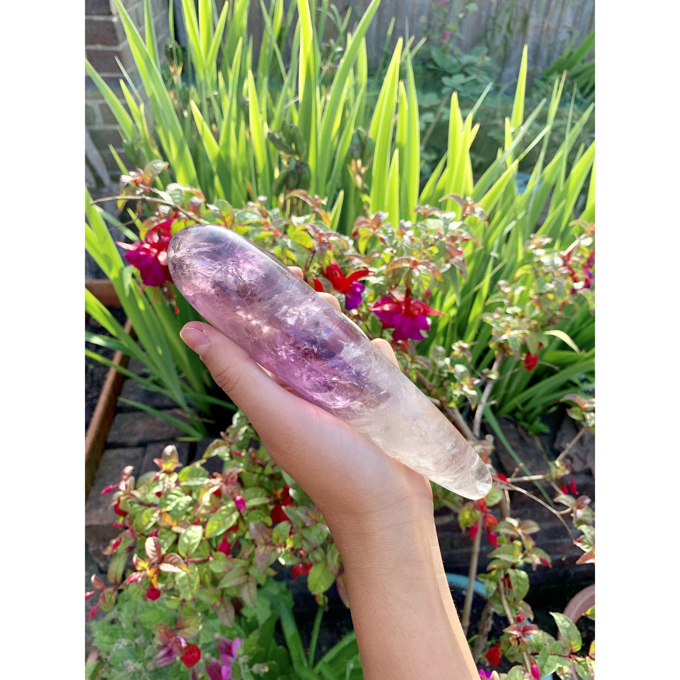 Large Amethyst Crystal Yoni Wand