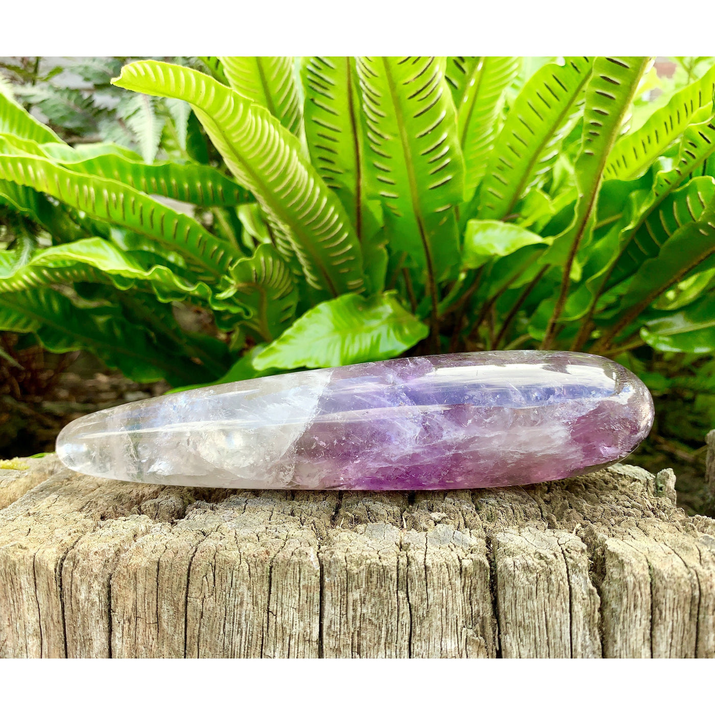 Large Amethyst Crystal Yoni Wand