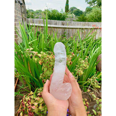 Penis Shaped Clear Quartz Crystal Dildo