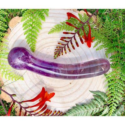 purple Curved amethyst G-spot yoni wand
