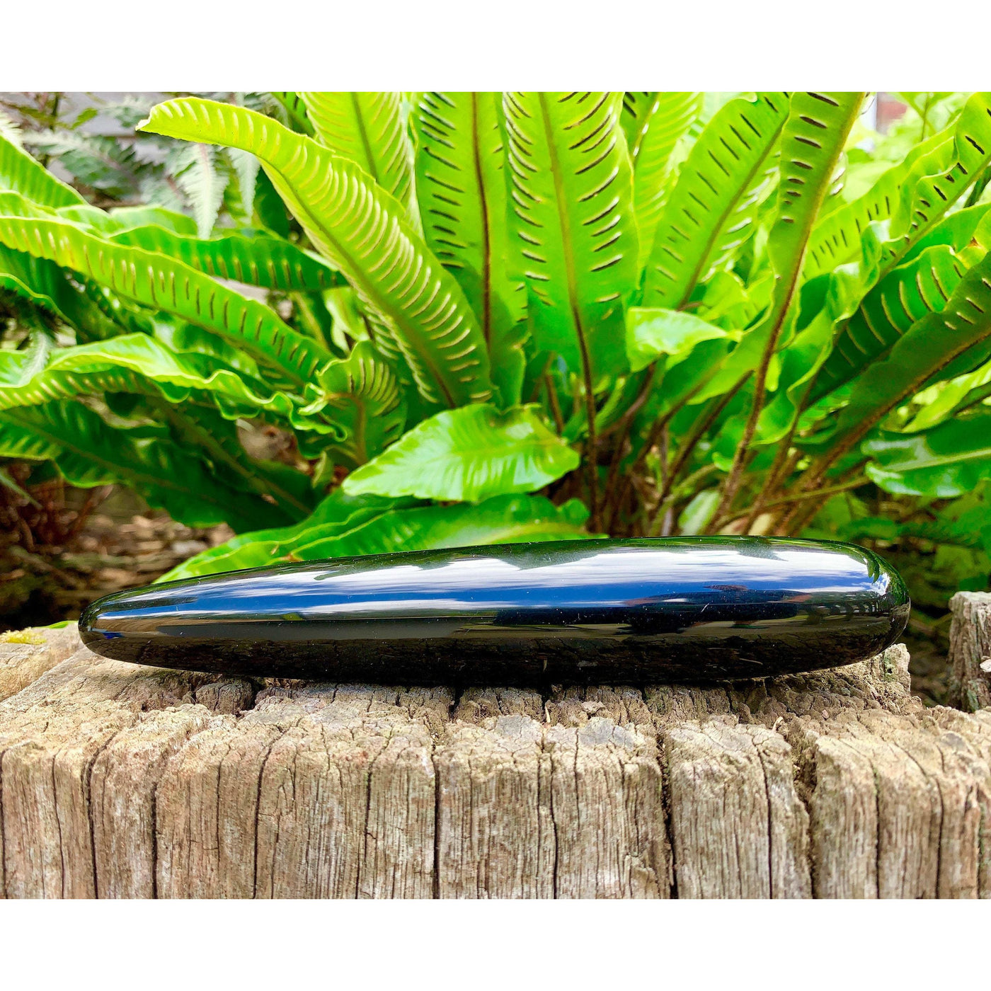obsidian crystal dildo