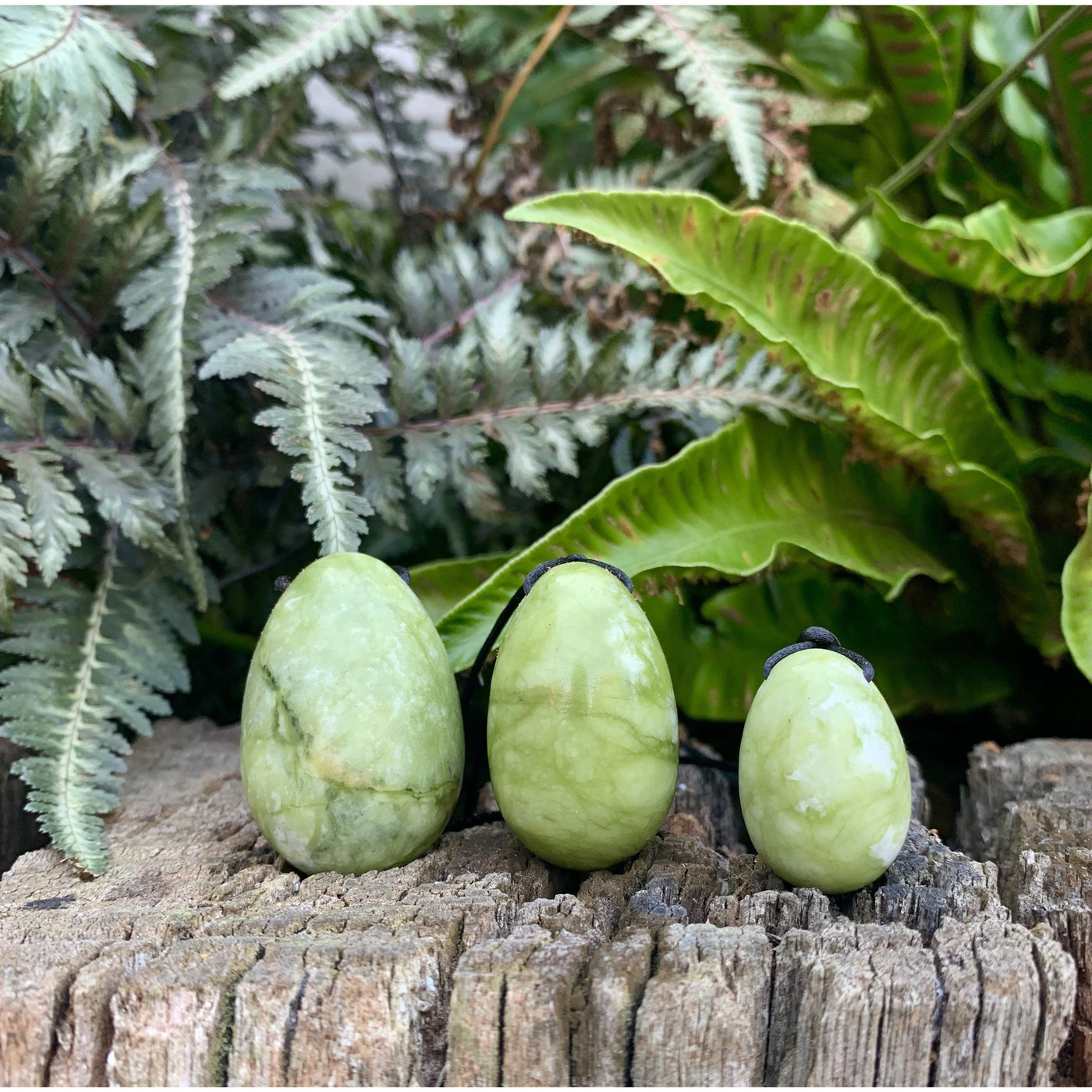 Pure Green Jade Yoni Eggs