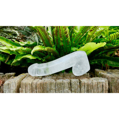 Penis Shaped Clear Quartz Crystal Dildo