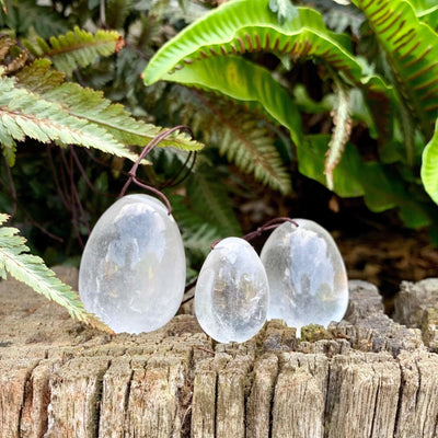 Clear Quartz Yoni Eggs