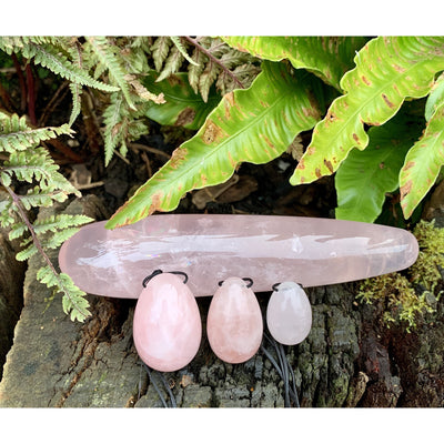 Rose Quartz Yoni Set