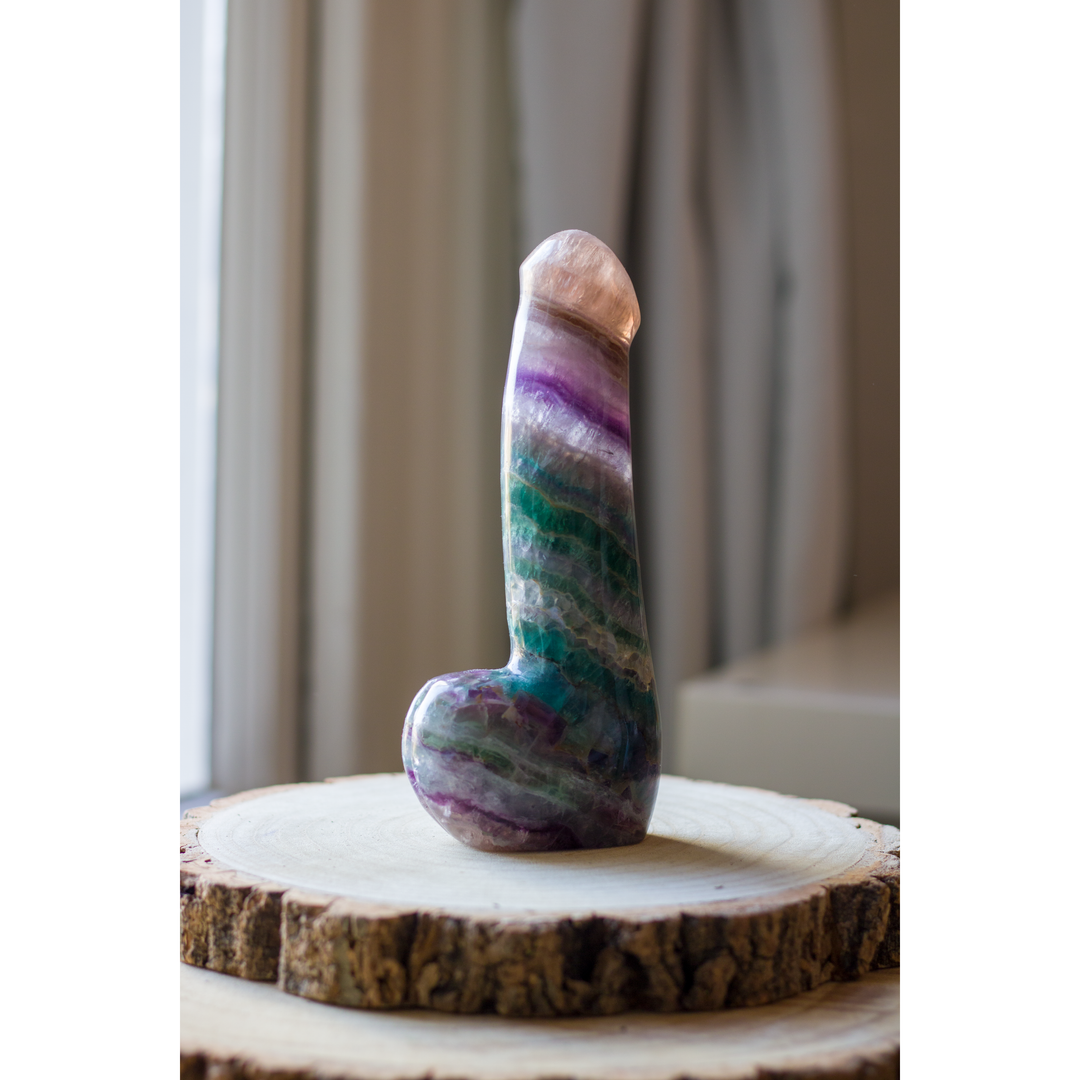 Fluorite crystal G-Spot dildo 